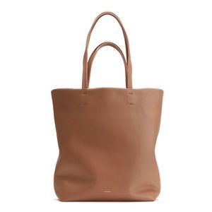 NWOT Cuyana Tall Easy Tote in Caramel Pebbled Leather